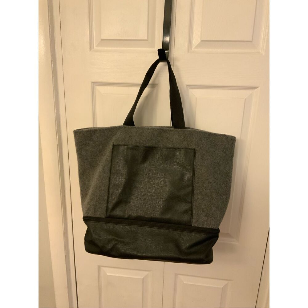 DSW Grey Tote Shoe Bag